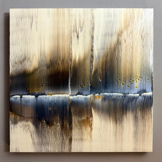 "Golden Whispers" 60x60cm