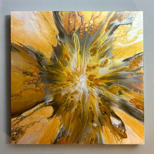 "Sunburst Symphony" 60x60cm