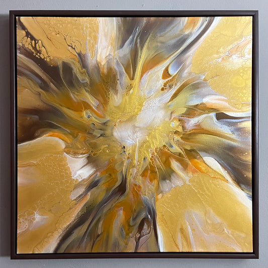 “Gilded symphony” 80x80cm