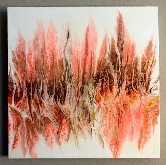 “Dancing on fire” 50x50cm