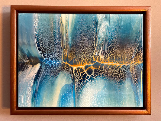 “Ice and bronze” 40x30cm