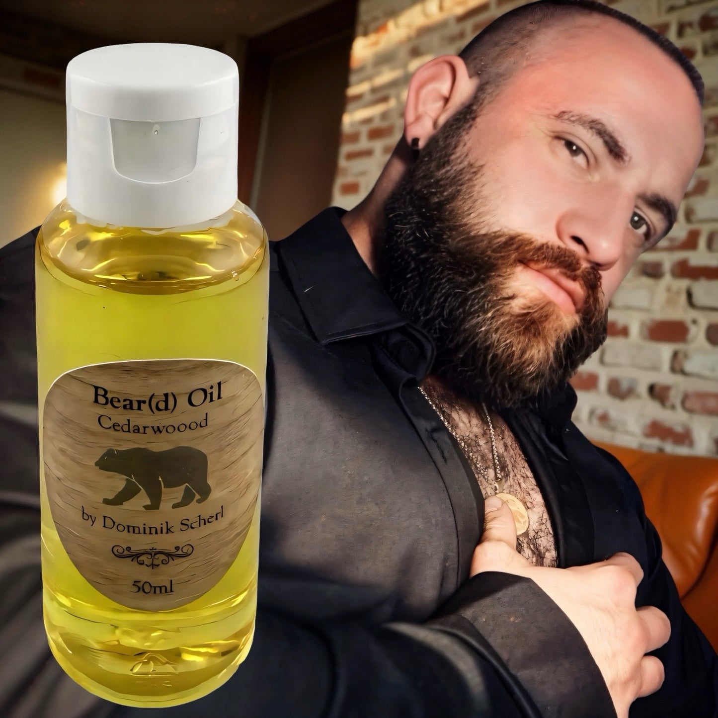 Bear(d) Oil Cedarwood/Zedernholz 100% organic, handmade 50ml, travel bottle